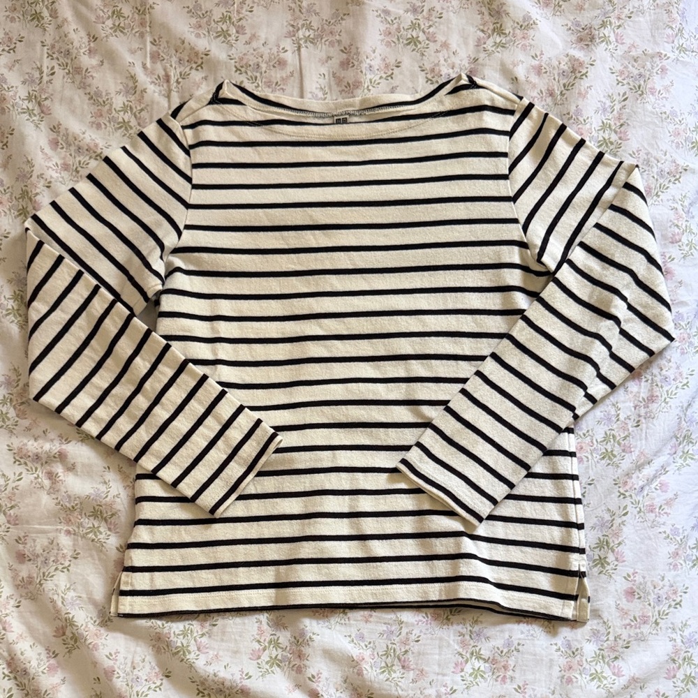 Uniqlo Striped Long Sleeve Top
